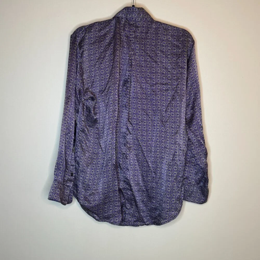 Cabi 100% Silk Geometric Shirt - Picture 6 of 8